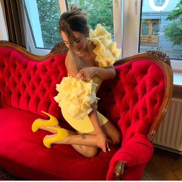 🌼 Zara Yellow Contrasting Mini Dress 🌼 - Picture 10 of 17